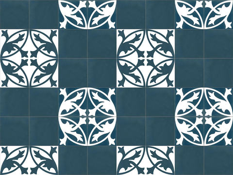 Seamless European style retro cement concrete stone geometric mosaic pattern ceramic tile tile floor tile wall tile