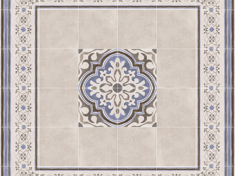 Seamless European style retro cement concrete stone geometric mosaic pattern ceramic tile tile floor tile wall tile