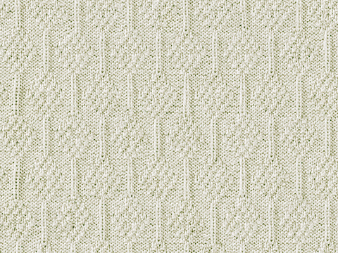 Seamless Beige Wool Jacquard Knitted Cloth Fabric