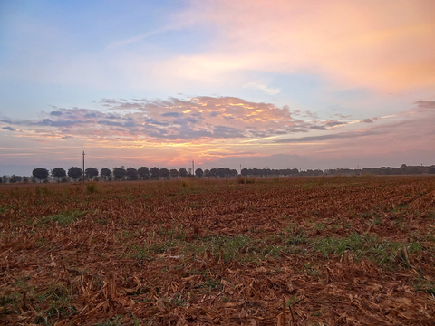 Sunrise sunset cloudy sky landscape landscape