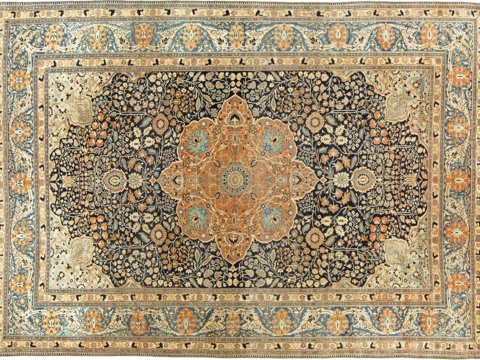 Buckle-free European classical retro Persian carpet