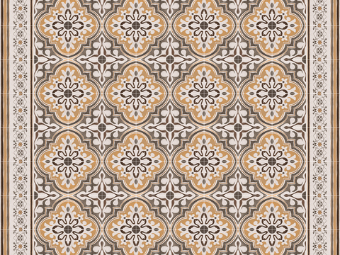 Seamless European style retro cement concrete stone geometric mosaic pattern ceramic tile tile floor tile wall tile