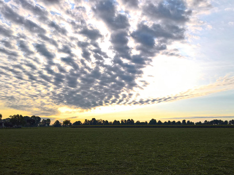 Sunrise sunset cloudy sky landscape landscape