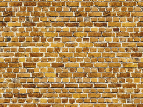 Seamless aging old yellow brick wall outdoor wall tiles