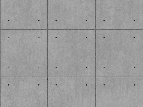 Seamless concrete cement building exterior wall