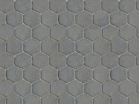 Seamless hexagonal stone parquet floor tile sidewalk road ground square paving