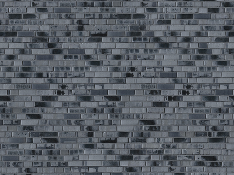 Seamless Aging Old Black Grey Green Brick Wall Exterior Wall Tiles