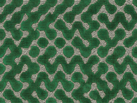 Seamless Green Pattern Texture Velvet Cloth Fabric