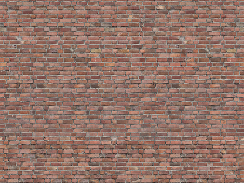 Seamless aging old red brick wall outdoor wall tiles