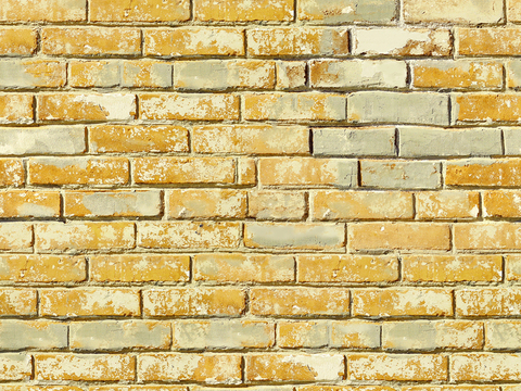 Seamless aging old yellow brick wall outdoor wall tiles