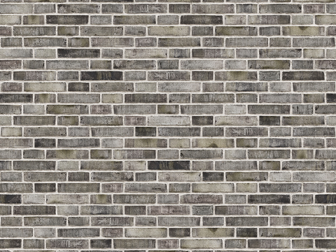 Seamless aging old black gray brick wall outdoor wall tiles