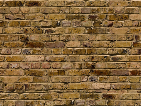 Seamless aging old yellow brick wall outdoor wall tiles