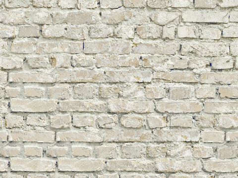 Seamless aging old white brick wall outdoor wall tiles