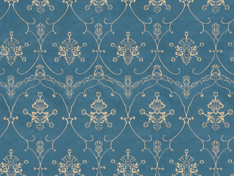 Seamless blue broken pattern velvet cloth fabric