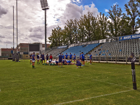 Modern Rugby Stadium Landscape