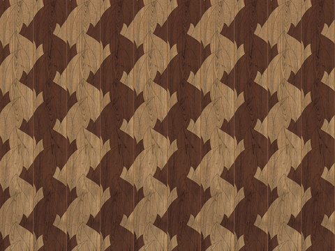 Seamless Geometric Decorative Parquet Textured Wood Floor