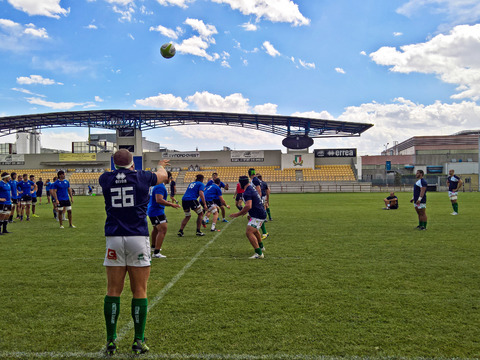 Modern Rugby Stadium Landscape