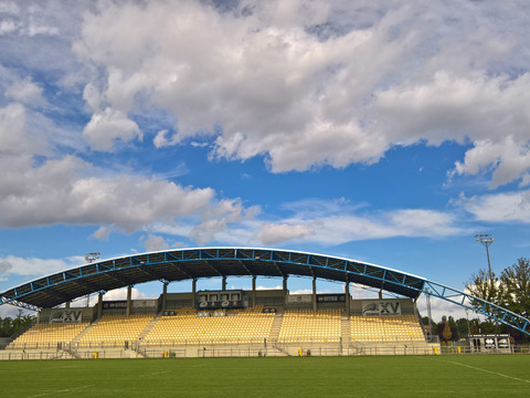 Modern Rugby Stadium Landscape