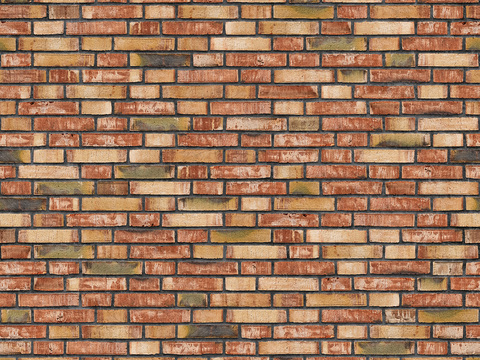 Seamless red brick wall outdoor wall ground