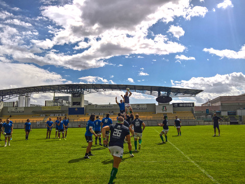 Modern Rugby Stadium Landscape