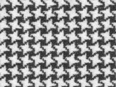 Seamless Houndstooth Pattern Knitted Cloth Fabric