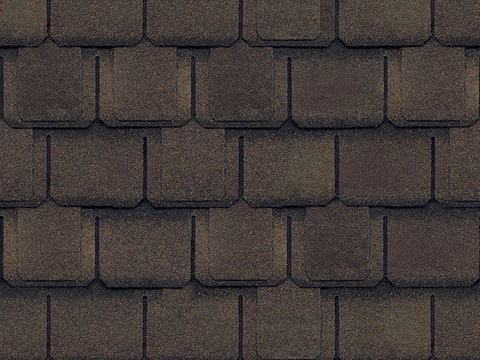 Seamless villa building roof asphalt tiles