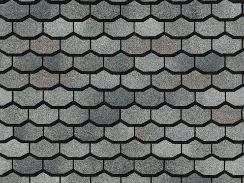 Seamless villa building roof asphalt tiles