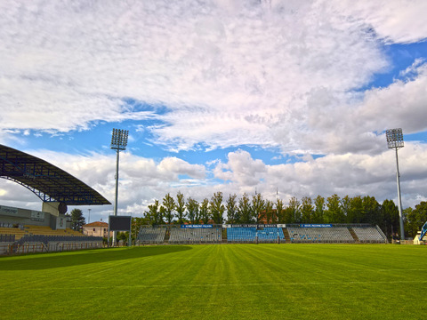 Modern Rugby Stadium Landscape