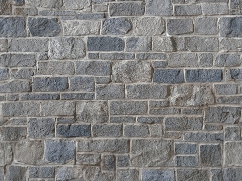 Seamless outdoor building gravel culture stone wall ground