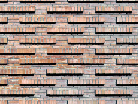 Seamless red brick wall outdoor wall ground