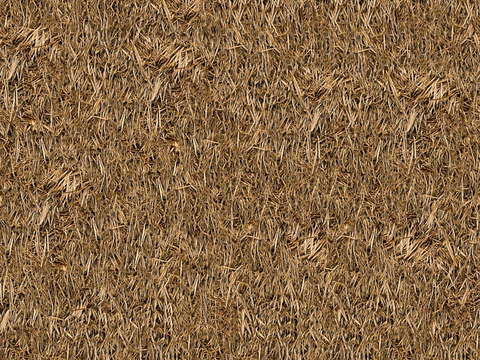 Seamless dry straw straw roof wall