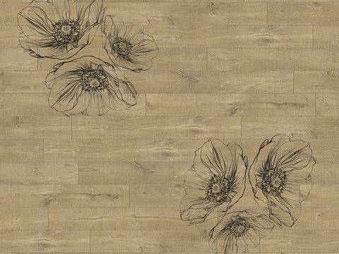 Seamless Geometric Decorative Parquet Textured Wood Floor