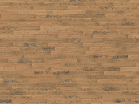 Seamless Geometric Decorative Parquet Textured Wood Floor