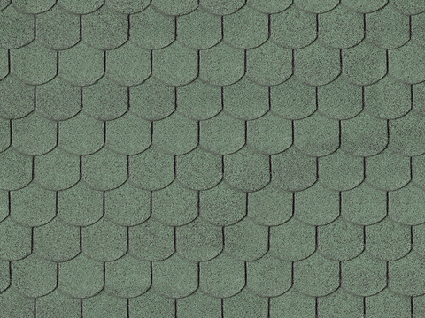 Seamless villa building roof asphalt tiles