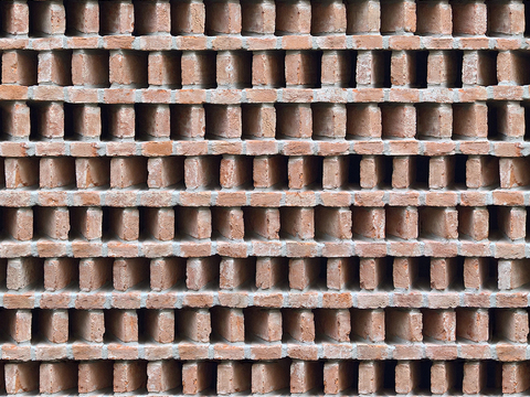 Seamless red brick wall outdoor wall ground