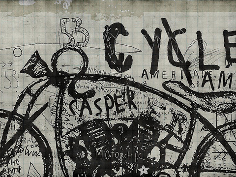 Modern old graffiti cement wall wallpaper wallpaper