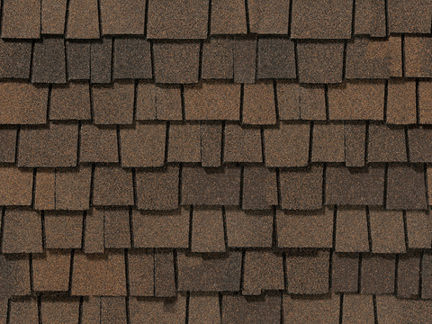 Seamless villa building roof asphalt tiles