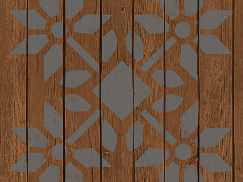 Seamless geometric decorative parquet pattern texture anti-corrosion wood floor