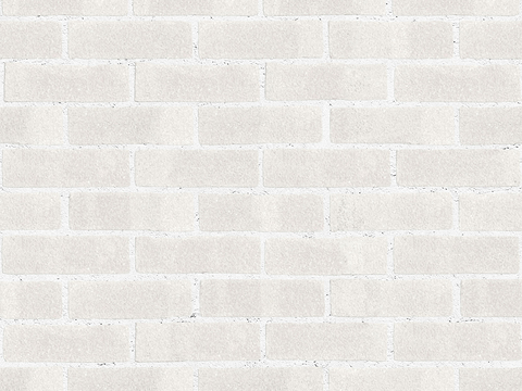 Seamless white brick wall exterior wall ground