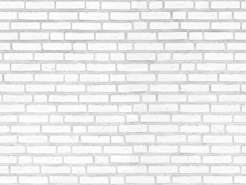 Seamless white brick wall exterior wall ground