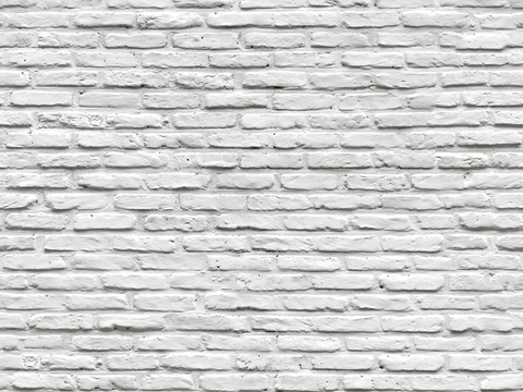 Seamless white brick wall exterior wall ground