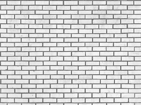 Seamless white brick wall exterior wall ground