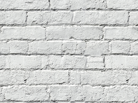 Seamless white brick wall exterior wall ground