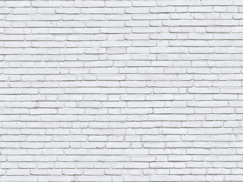 Seamless white brick wall exterior wall ground