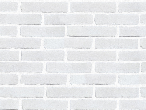 Seamless white brick wall exterior wall ground