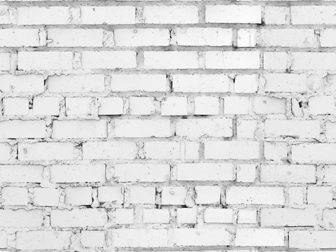 Seamless white brick wall exterior wall ground