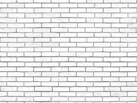 Seamless white brick wall exterior wall ground