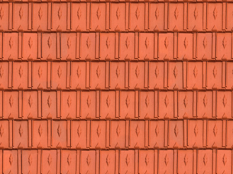 Seamless villa building roof clay ceramic tiles