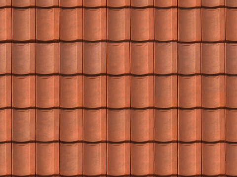 Seamless villa building roof clay ceramic tiles