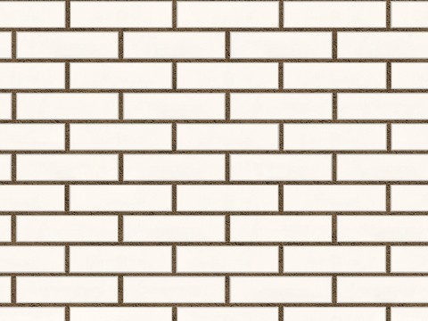 Seamless white brick wall exterior wall ground